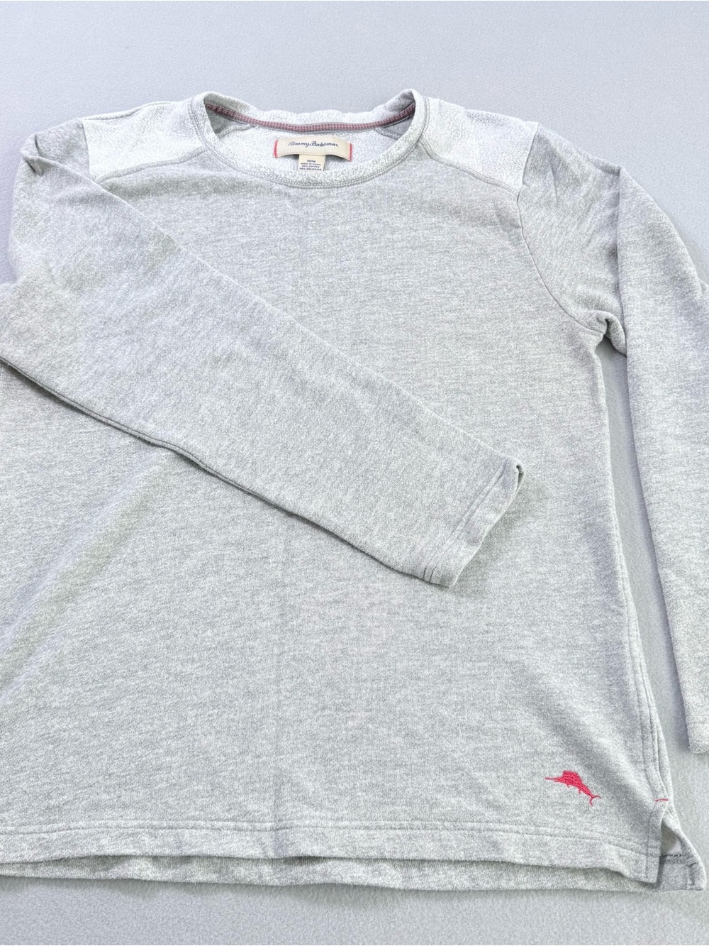 Tommy Bahama Grey Marlin Logo Crewneck Sweatshirt Pullover Men's M